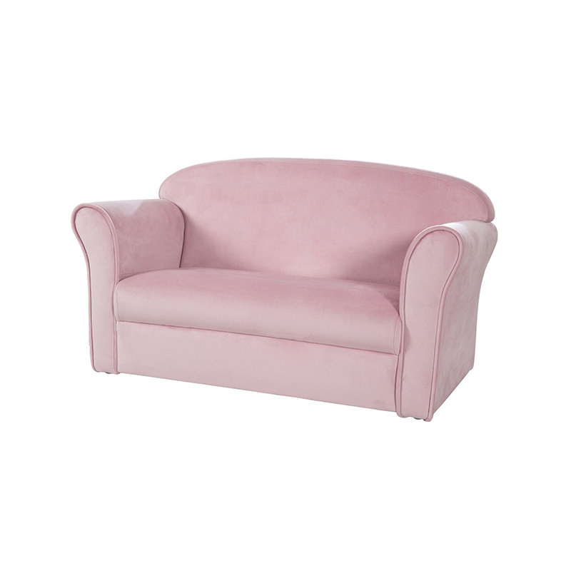 Kinder-Loveseat-Sofa mit Armlehnen, bequemer Kinder-Touch mit Samtstoff